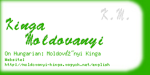 kinga moldovanyi business card